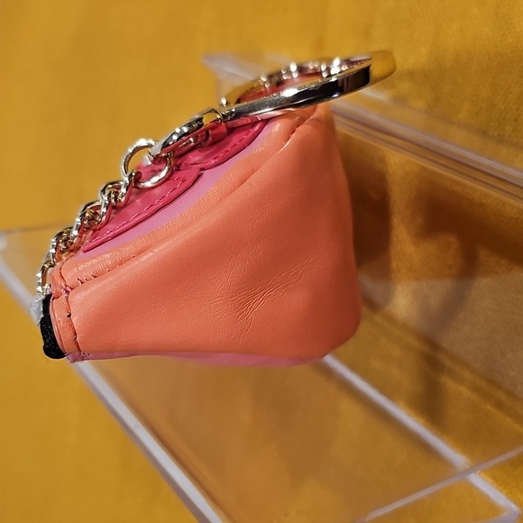 Victoria Secret Pink Grapefruit Leather Keychain/Coin Pouch - Picture 10 of 11